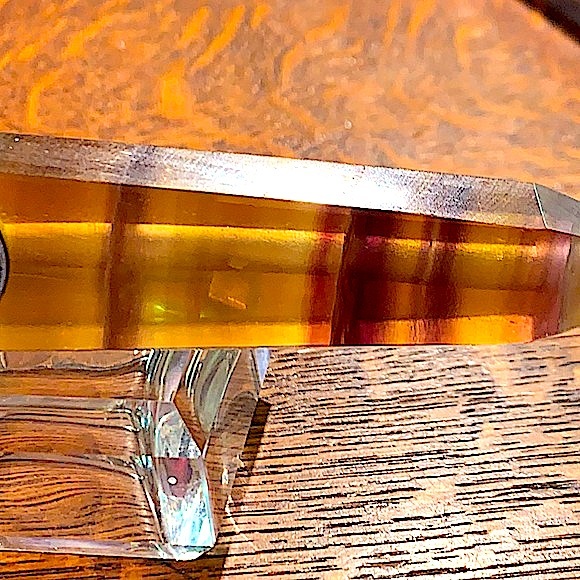 YELLOW PURPLE FLUORITE POINT HERBAL - Picture 6 of 7